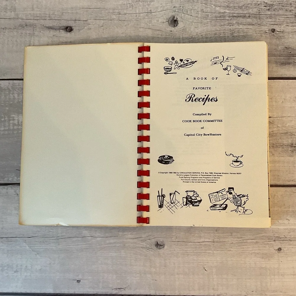 Cook'N Favorites Capitol City‎ Bow hunters Oklahoma Cookbook Recipes 1982